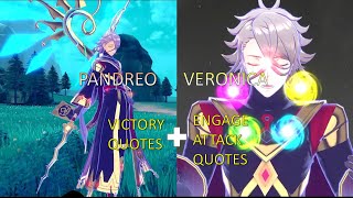 Pandreo and Veronica Victory Quotes And Engage Attack Quotes Fire Emblem Engage