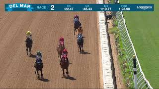 Heart Headed wins race 2 at Del Mar 7/27/24.