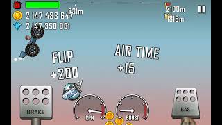 Hill Climb Racing Mod - Garage Race Car + Mega Tires Boosters With Highway 1000 Meter