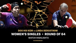 Doo Hoi Kem vs Linda Bergstrom | WS R64 | China Smash 2024