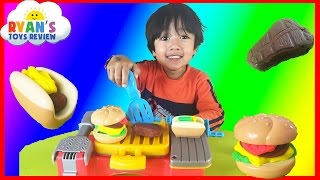 Play Doh Cookout Creations  make Hotdogs Hamburgers and Chicken