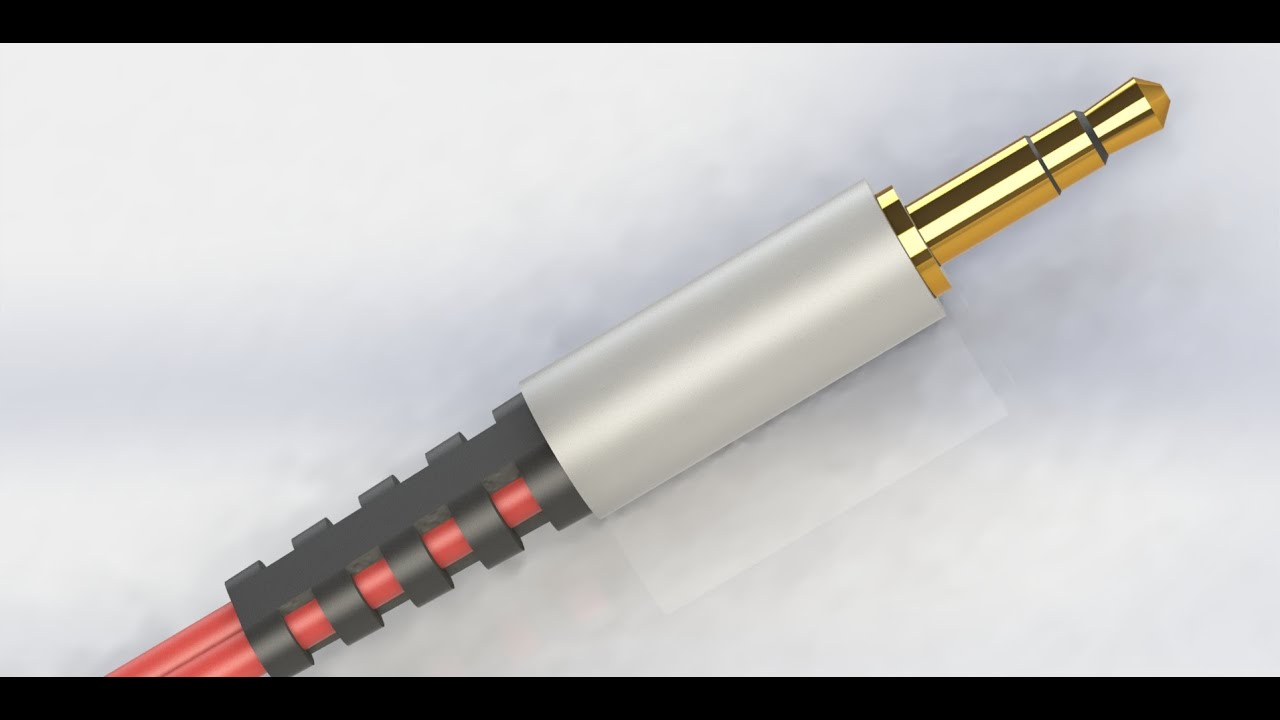 Learning Solidworks Creating 3 5mm Headphone Jack Youtube