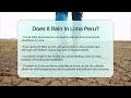 does it rain in lima peru weather watchdog