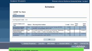 View and Print Schedule