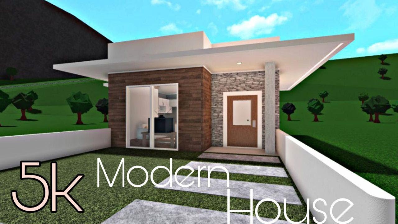 BLOXBURG: 5K MODERN STARTER HOUSE | NO-GAMEPASS - YouTube