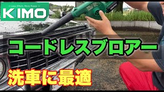 【洗車】埃も水も葉っぱも飛ばす充電式ブロアー【掃除機】