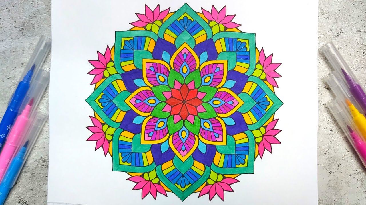 Mandala Coloring Tutorial