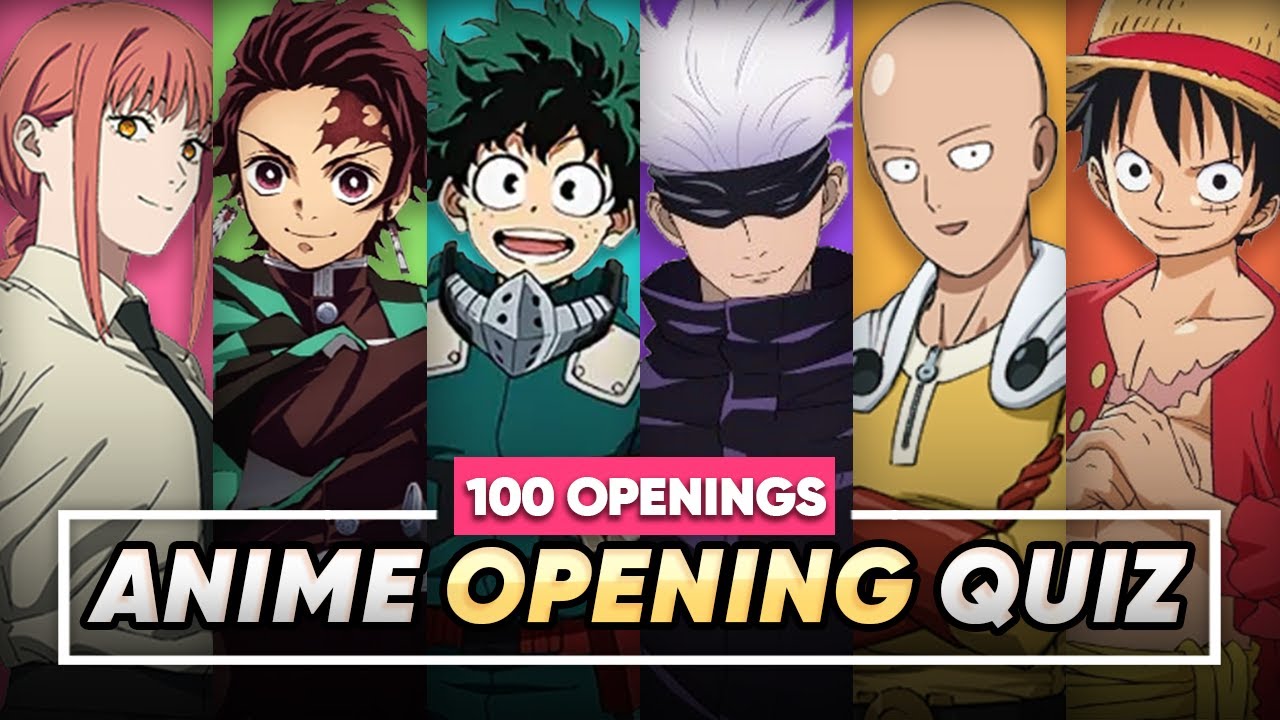 Guess The Anime Opening 100 Anime Openings Youtube
