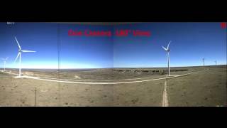 Wind Farm \u0026 Mobotix D15 180° View.