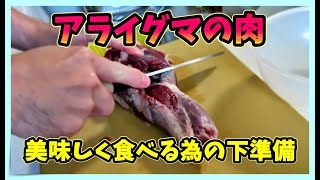 【狩猟】アライグマのお肉を美味しく食べる為の下準備！