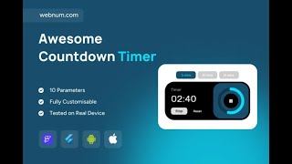 FlutterFlow Countdown Timer Widget ⏲️ Circular Progress 📈 #flutterflow #timer