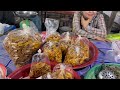 เดินดูของป่าของแปลกตลาดแลงเมืองวังเวียง สปป.ลาว local food market vangvieng laos.