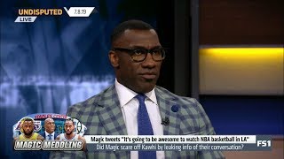 UNDISPUTED | Magic: " be awesome to watch NBA in LA" between Kawhi's Clippers vs LeBron's Lakers