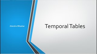 43. Temporal Table in SQL Server