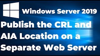 14.  Publish the CRL and AIA Location on a Separate Web Server