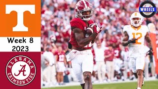 #11 Alabama vs #17 Tennessee Highlights | College Football Week 8 | 2023 College Football Highlights