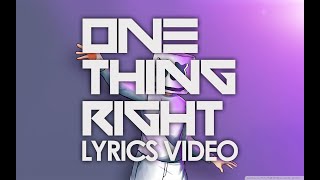 Marshmello & Kane Brown - One Thing Right [Lyrics Video] [1080p]