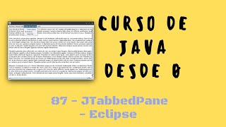 86. How to use JTabbedPane in Eclipse | Java from scratch course