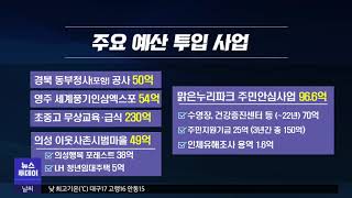 [대구MBC뉴스] 경북 내년 본예산 10조..어디에?