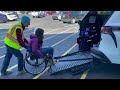 riding in a wheelchair accessible autonomous vehicle