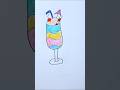 Milkshake #drawing #kidslearning #diy # shorts #youtubeshorts