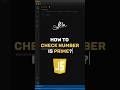 Check Prime Number in javascript | JavaScript Interview Questions | #javascript #reactjs