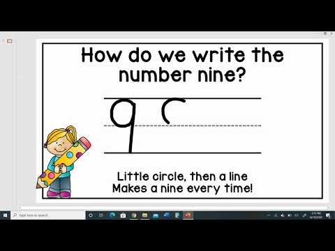 How do you write 9 in numerals?