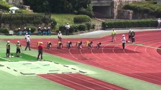 近畿高校総体2014男子100m予選3組