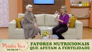 Manhã Viva - Fatores nutricionais que afetam a fertilidade (06/09/19)