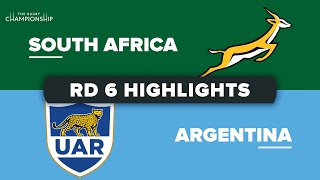 The Rugby Championship | South Africa v Argentina - Round 6 Highlights