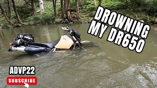 Drowning my DR650 - Adventure ride with a Husqvarna TR650 and a Yamaha T7.