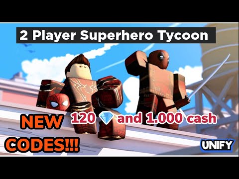New codes for free money and gems. ROBLOX 2 players superhero tycoon.