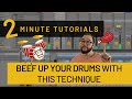 Reverb Technique to Beef Up Drums
