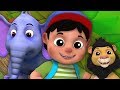 Ghan Ghan Ghor Jungle | Hindi Nursery Rhymes | 3D Hindi Baal Geet | Hindi Poem | Kids Channel India