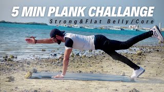 5 Min Plank Workout  | Strong Abs & Core | NO EQUIPMENT