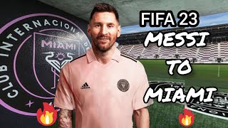 How to transfer MESSI to Inter Miami CF with correct kit number | FIFA 23 | Tutorial