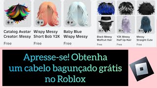 Depressa! Ganhe cabelo bagunçado grátis no Roblox