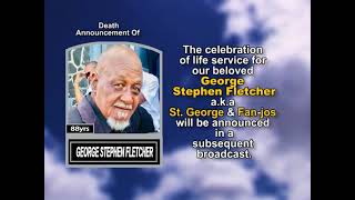 George Stephen Fletcher ~ Short Obituary