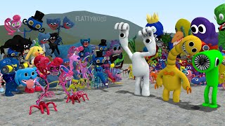 ALL NEW ROBLOX RAINBOW FRIENDS VS ALL POPPY PLAYTIME CHARACTERS In Garry's Mod!