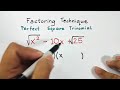 how to factor a perfect square trinomial factoring polynomials grade 8 math