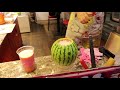 시~원하게 갈아서 먹는 애플수박 주스 부산 부평시장 real apple watermelon juice korean street food