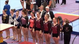 Mara turnen/gymnastics,  senior divisie 2, 1e plaatsingswedstrijd  Panningen youtube 09 12 2017