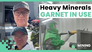 Heavy Minerals garnet: On-site at ABSS Training Facility | Exclusive behind-the-scenes