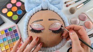 ASMR for Sleep / Festival Makeup on Watermelon🍉 (No talking)