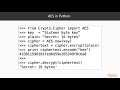Cryptography with Python : AES | packtpub.com