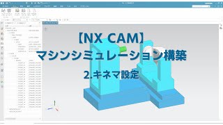 【NX CAM】マシンシミュレーションの構築例　1-2 キネマ設定