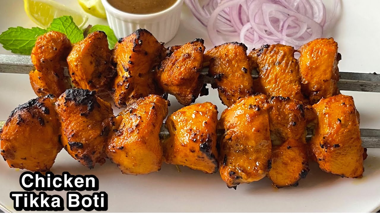 Chicken Tikka Boti Recipe In Pan - Delicious Tikka Restaurant Style ...