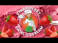 STRAWBERRY SWIRL ICECREAM | VANILLA STRAWBERRY SWIRL ICE CREAM | HOMEMADE STRAWBERRY FROZEN DESSERT