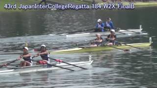 【ボート】第43回全日本大学選手権 184 W2X FinalB 43rd Japan Intercollege Rowing Championship