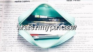 What's In My Pen Case || revisign